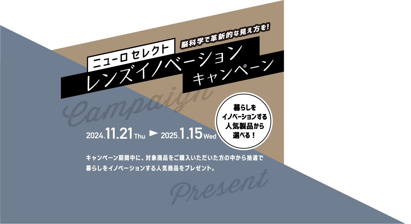 総額100万円分が当たる！　ニューロセレクト選べるプレゼントキャンペーン